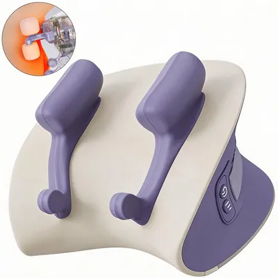 Produktbild von Massagekissen Nacken Schulter 6D Knetmassage Wärmefunktion kabellos 2000mAh Shiatsu Massagegerät Rücken