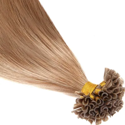 Produktbild von chaarmant Bonding Extensions Echthaar 55 cm 50 g – Haarverlängerung #10 Aschblond