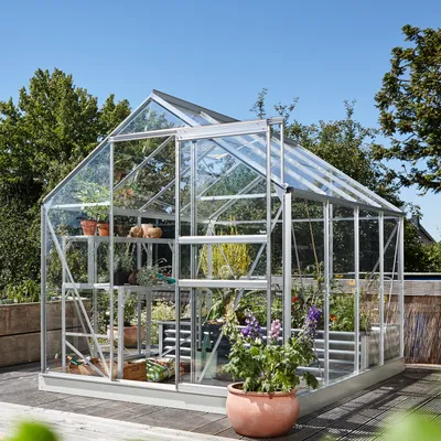 Produktbild von Vitavia Gewächshaus "Planet 5000" inkl. Fundament aluminium 5,0 m² 3 mm ESG