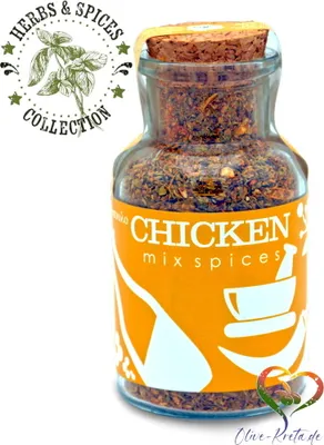 Produktbild von ELLIE 14206 Mischung für Hähnchen 50g im Korkenglas von Kreta