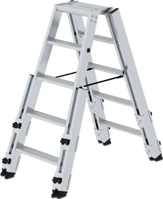 Produktbild von Stufen-Stehleiter treppengängig 2x5 Stufen