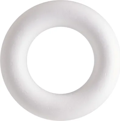 Produktbild von Styroporring flach,weiß Ø ca. 25 cm