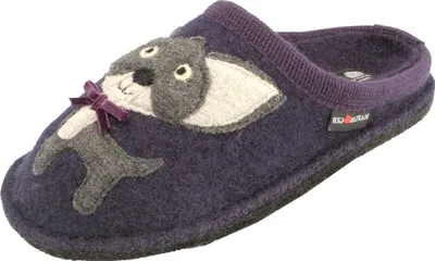 Produktbild von Haflinger Damen Hausschuhe Pantoffeln Flair Chihuahua 313087, Größe:39 EU, Farbe:Lila