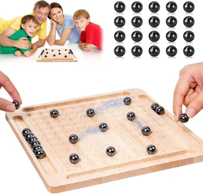 Produktbild von Magnetisches Schachspiel, 20 Steine, Holz-Schachbrett, für Familie