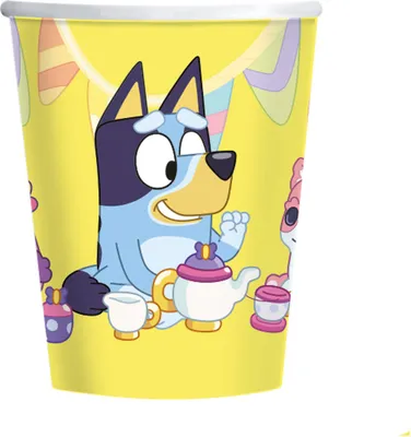 Image de BlueyGobelet en carton d'anniversaire, 250 ml, 6 pièces.