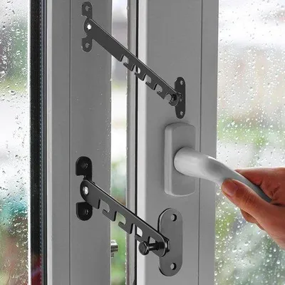 Immagine prodotto di Maniglie di sicurezza per finestre - 2 serrature per finestre a prova di bambino per la casa e la scuola