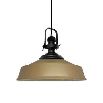 Produktbild von Pendelleuchte Beige-Asletl Hängelampe Metall Ø40 cm, Modern Lampe