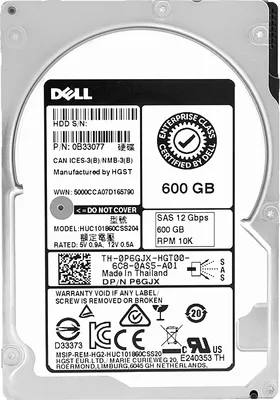 Produktbild von DELL 0P6GJX 600GB 10000Rpm 128MB Sas III 2,5" Zoll HUC101860CSS204