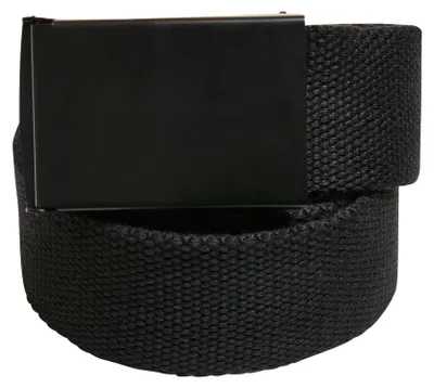 Image de Construisez votre marque - Ceinture en tissu pour hommes, modèle TN1727 (taille unique) (noir)