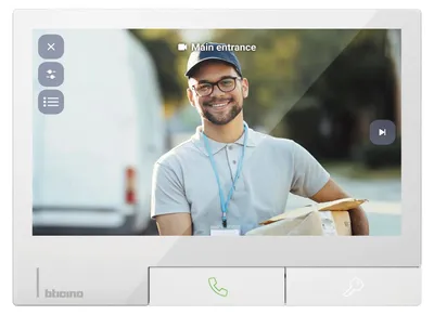 Produktbild von BTICINO Video-Innenstelle CLASSE300X Light, 7" Touchscreen, WLAN, weiß, 1 Stk.