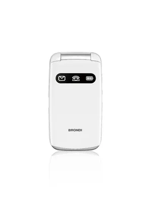 Produktbild von Brondi Amico Favoloso, Klapphandy, Dual-SIM, 7,11 cm (2.8"), 1,3 MP, 800 mAh, Weiß