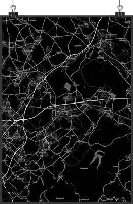 Produktbild von Mr. & Mrs. Panda Wandbild Eschweiler DIN A5 - Geschenk, wanddeko, drucke, Bild, Plakat, Stadt Dorf Karte Landkarte Map Stadtplan, kunstdruck poster