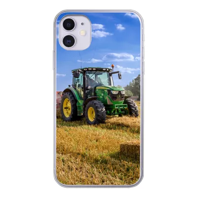 Produktbild von MuchoWow® Handyhülle Schutzhülle Hülle für iPhone 11 Traktor - Bauernhof - Heu - Feld - Sonne - Landleben Silikon Softcase Handy Hülle - Handytasche