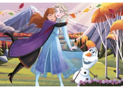 Image de Puzzle Dino Frozen : Étreinte 24 pièces