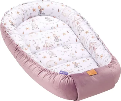 Produktbild von Candy Circus & Heather Soft Velvet Baby Nest Kokon XXL
