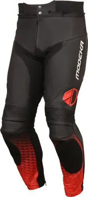Produktbild von Modeka Yron Motorrad Lederhose, schwarz/rot, 56
