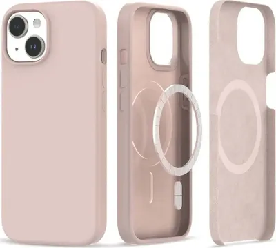 Produktbild von Tech-Protect Silikonové pouzdro MagSafe pro iPhone 15 Plus - růžové