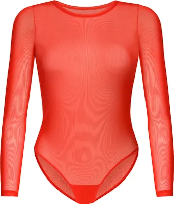 Immagine prodotto di Teyli Body a rete a maniche lunghe per donna Ero Female 2406 rosso XL
