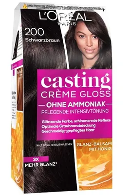 Produktbild von Loreal, Haarfärbemittel, 200 Schwarzbraun, 1 Stück