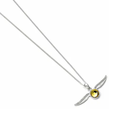 Produktbild von Goldener Schnatz Halskette Sterlingsilber mit Kristallen - Harry Potter