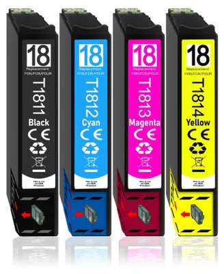 Produktbild von 4er Pack Druckerpatronen 18 18XL kompatibel mit Epson XP-315
