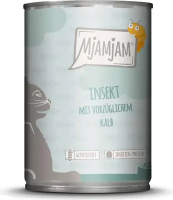 Produktbild von MjAMjAM Cat - Leckere Mahlzeiten Dose 6x400g | Insekt &Kalb