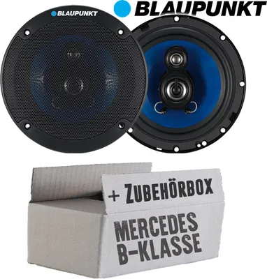 Produktbild von lasse W245 Front - Lautsprecher Boxen Blaupunkt ICx663 - 16,5cm 3-Wege Auto Einbauzubehör - Einbauset passend für Mercedes B-Klasse JUST SOUND best choice for caraudio
