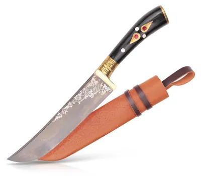 Produktbild von Usbekischer Messer – Pchak, 29 cm Kochmesser Handarbeit Küchenmesser