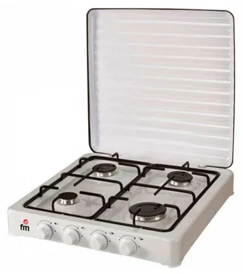 Zdjęcie produktu dla FM Calefacción HG-400, Biały, Blat, Gaz, Emaliowany, 4 stref(y), 4 stref(y)