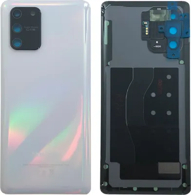 Image de Couvercle de batterie Samsung GH82-21670B pour Galaxy S10 Lite G770F + pastille adhésive Prism White