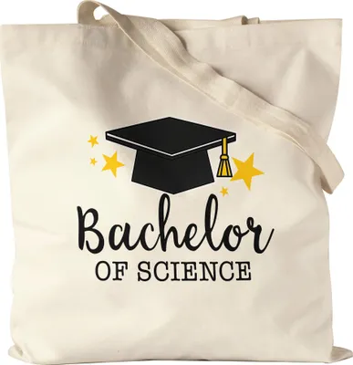 Produktbild von Bachelor of Science Jutebeutel Stoffbeutel Canvas Abschluss Geschenk Studium Absolvent Bachelorabschluss Studium Uni
