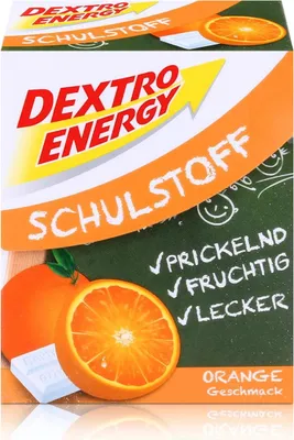 Image de Dextro Energy Schulstoff dextrose goût orange 50g (1 paquet)
