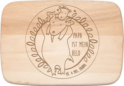 Produktbild von Mr. & Mrs. Panda jausenbrett Ziege Geschwisterliebe - Transparent - Geschenk, Geburtstag, Schneidebrett, Weihnachten, Frühstücksbrettchen, Holzbrett, Küchenbrett, Familie
