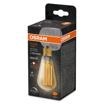 Obrázok produktu pre OSRAM LEDFIL ST D 8,8W 806lm 2200K zlatá E27
