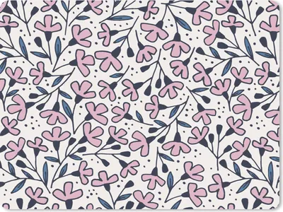 Produktbild von MuchoWow® Mauspad Mousepad Mädchen - Blumen - Rosa - Muster - Mädchen - Kinder - Mädchen 40x30 cm - Mousepads - Maus Mat - Pad - Mausunterlage - Anti Rutsch