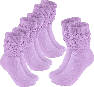 Immagine prodotto di Calze BRUBAKER - calze da donna per fitness, yoga e allenamento - calze sportive da donna, lilla, misura 35-38, 4 paia