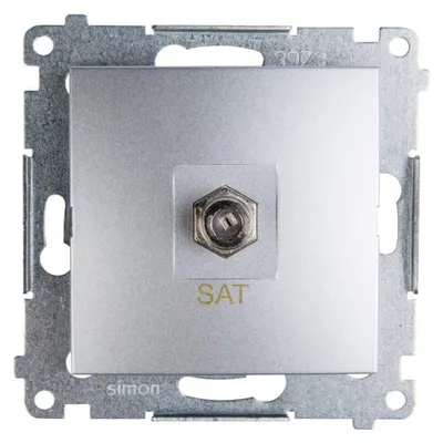 Produktbild von Kontakt-Simon DASF1.01/43, Silber, Kunststoff, IP20, 75 mm, 36 mm, 75 mm