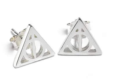 Zdjęcie produktu dla Kolczyki sztyfty Harry Potter Silver Collection - kobieta
