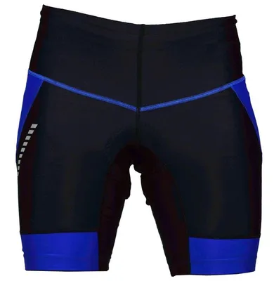Produktbild von Herren-Radhose mit Coolmax (Polyesterfasern) Stanteks Sitzpolster, Größe L Farbe: Schwarz mit Blau