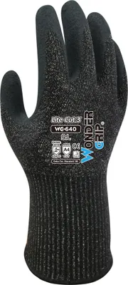 Produktbild von Wonder Grip WG-640, Werkstatthandschuhe, Schwarz, XL, Erwachsener, Erwachsener, Unisex