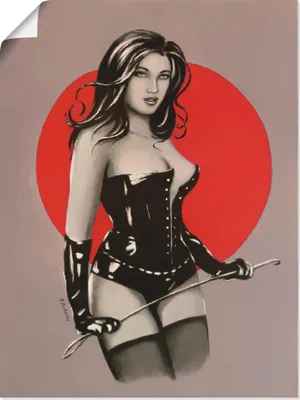Produktbild von ARTland Poster Mistress Herrin der Lust - Malerei Größe: 30x40 cm