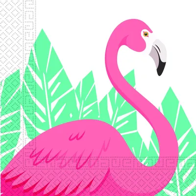 Produktbild von Flamingo Servietten 20 Stück 33cm x 33cm