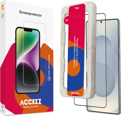 Image de Accezz Gehard Glas Full Cover Screenprotector avec applicateur pour le Samsung Galaxy S25 Edge