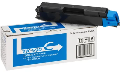 Produktbild von Kyocera TK-590C Tonerkartusche Cyan – 5000 Seiten Reichweite