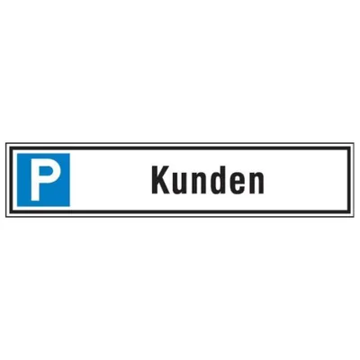 Produktbild von SafetyMarking Parkplatzschild Alu B520xH110 mm Kunden