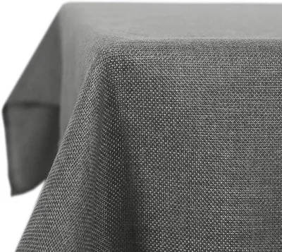 Produktbild von Famanu Tischdecke 132 x 178 cm, wasserabweisend, weich, rechteckig - grau