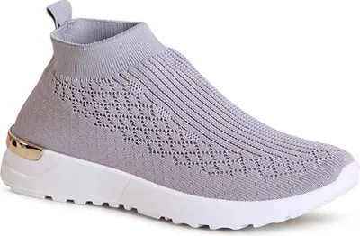 Produktbild von topschuhe24 2065 Damen Sneaker Light Slipper, Farbe:Grau, Größe:41 EU