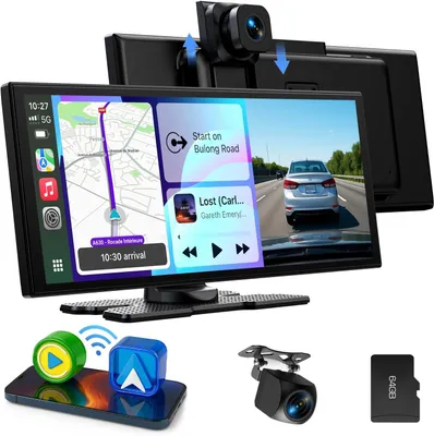 Immagine prodotto di Display CarPlay - Schermo Android Auto - Sistema multimediale wireless - Schermo touchscreen per auto