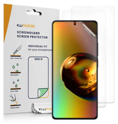 Produktbild von kwmobile 3x Displayschutzfolie kompatibel mit Xiaomi Redmi Note 13 Pro 4G Folie - klare Schutzfolien Set in transparent