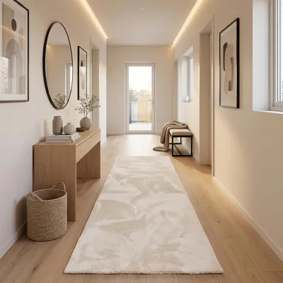 Produktbild von Super Soft Hochflor Läufer Livorno Creme, Größe:80x400 cm